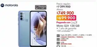 Metro Celulares motorola motog31 oferta