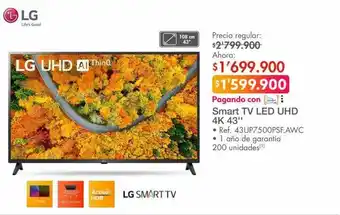 Metro Smart tv 3d led 43'' lg oferta