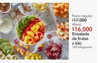 Metro Ensalada de frutas x kg oferta