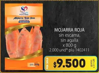 Colsubsidio Mojarra roja sin escama, sin agalla 800g oferta