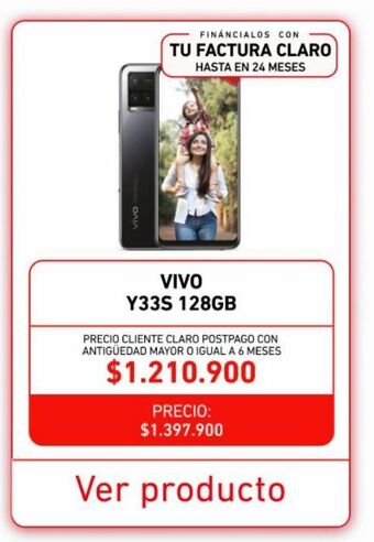 Claro Vivo y33s 128gb oferta