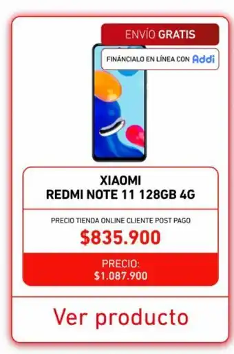 Claro Xiaomi redmi note 11 128gb 4g oferta