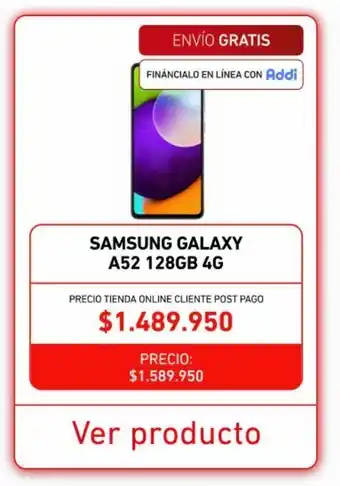 Claro Samsung galaxy a52 128gb 4g oferta