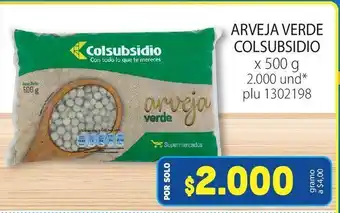 Colsubsidio Arvejas colsubsidio 500g oferta