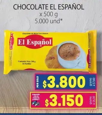 Colsubsidio Chocolate el español x 500 g oferta