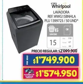 Colsubsidio Lavadora whirlpool oferta
