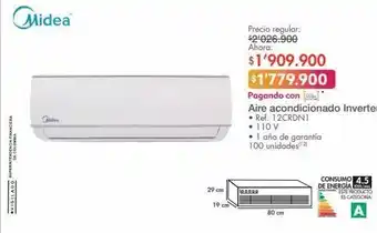 Metro Aire acondicionado inverter midea oferta