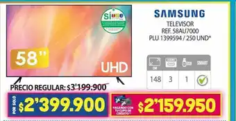 Colsubsidio Televisores samsung 58" oferta