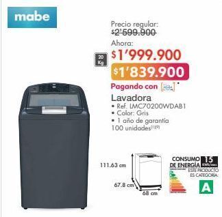 Metro Lavadora mabe oferta