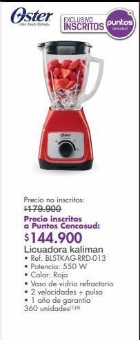 Metro Licuadora kaliman oster oferta
