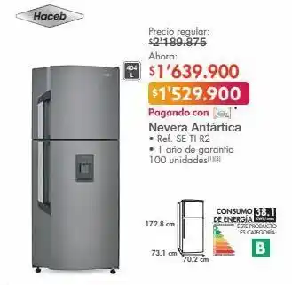 Metro Nevera antártica haceb oferta