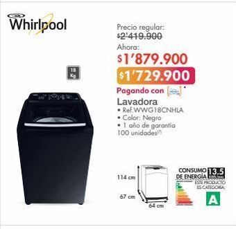 Metro Lavadora whirlpool oferta