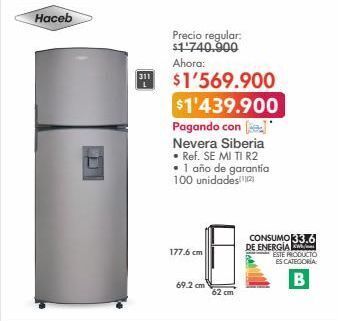 Metro Nevera siberia haceb oferta
