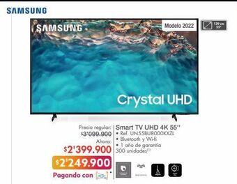 Metro Smart tv uhd 4k 55'' samsung oferta