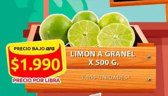 Ara Limón a granel x 500g oferta