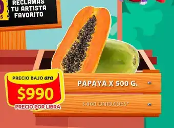 Ara Papaya x 500g oferta