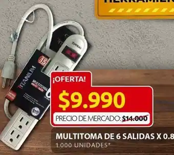 Ara Multitomas de 6 salidas oferta