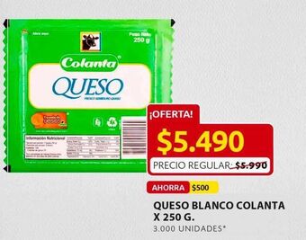 Ara Queso blanco colanta x 250g oferta