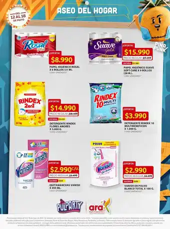 Ara Papel higiénico suave gold x 9 rollos oferta