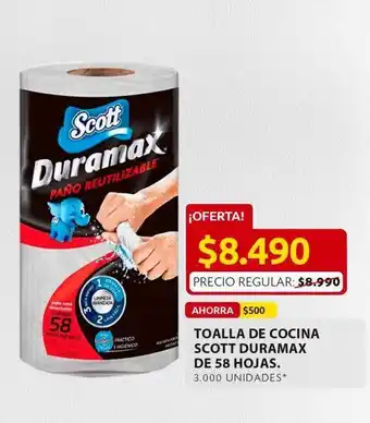 Ara Toalla de cocina scott 58 hojas oferta