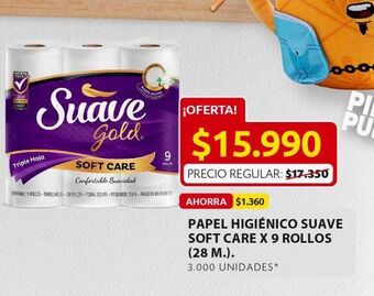 Ara Papel higiénico suave gold x 9 rollos oferta