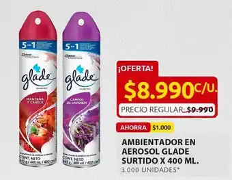 Ara Ambientador glade x 400ml oferta