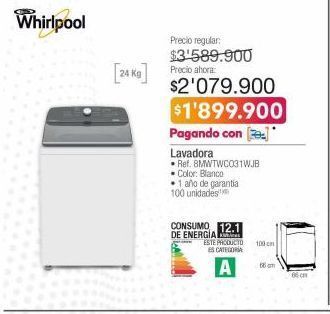 Jumbo Lavadora whirlpool oferta