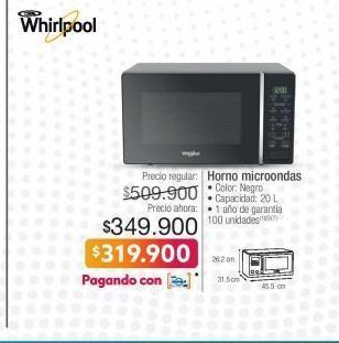 Jumbo Horno microondas whirlpool oferta
