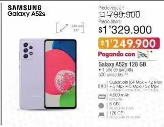 Jumbo Galaxy a52s 128 gb samsung oferta