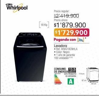 Jumbo Lavadora whirlpool oferta