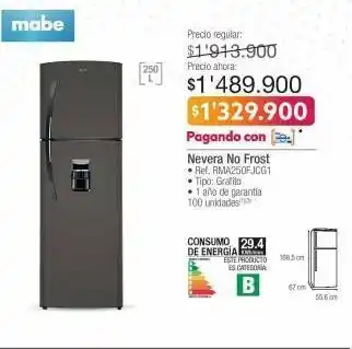 Jumbo Nevera no frost mabe oferta