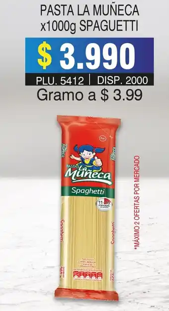 Surtifamiliar Pasta La Muñca Spaguetti 1000g oferta