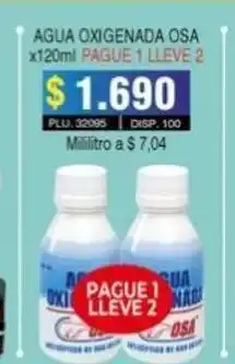 Surtifamiliar Agua Oxigenada Osa x 120 ml oferta