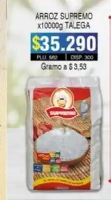 Surtifamiliar Arroz Supremo x 10000g Talega oferta