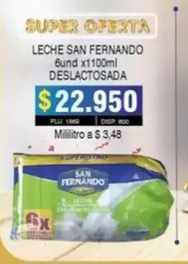 Surtifamiliar Leche San Fernando 6und x 1100 ml Deslactosada oferta