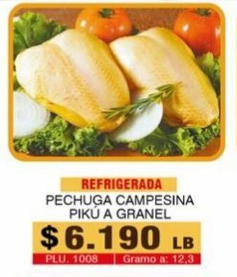 Surtifamiliar Pechuga Campesina Piku a granel oferta