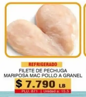 Surtifamiliar Filete de Pechuga Mariposa Mac Pollo a granel oferta