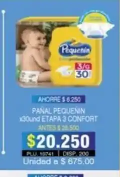 Surtifamiliar Pañal Pequenin x 30und Etapa 3 Confort oferta