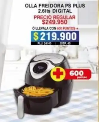 Surtifamiliar Olla Freidora PS Plus 2.6lts Digital oferta