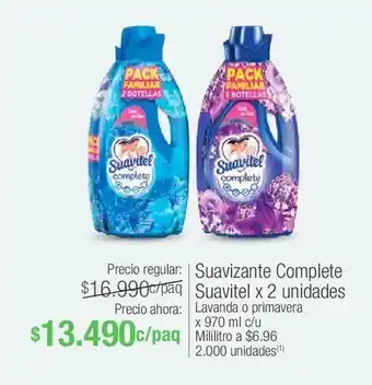Jumbo Suavizante complete suavitel x 2 unidades oferta