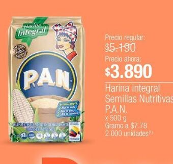 Jumbo Harina integral semillas nutritivas p.a.n. x 500 g oferta