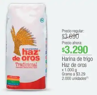 Jumbo Harina de trigo haz de oros x 1.000 g gramo a $ oferta