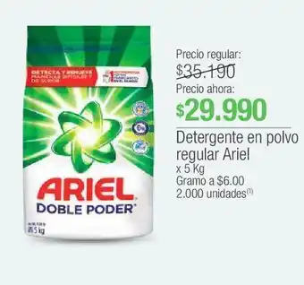 Jumbo Detergente en polvo regular ariel x 5 kg oferta