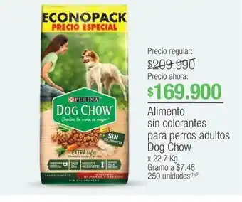 Jumbo Alimento sin colorantes para perros adultos dog chow x 22.7 kg oferta