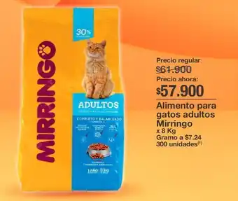 Jumbo Alimento para gatos adultos mirringo x 8 kg oferta