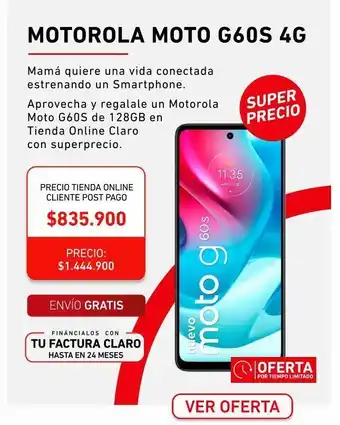 Claro Celulares motorola moto g60s 4g oferta