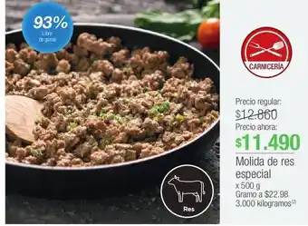 Jumbo Molida de res especial x 500 g oferta