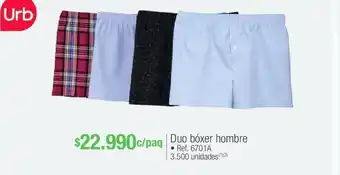 Jumbo Duo bóxer hombre oferta