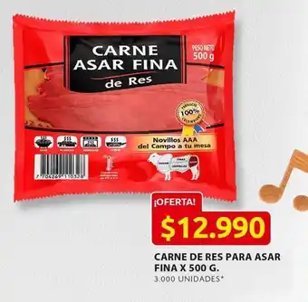 Ara Carne de res para asar fina x 500 g oferta