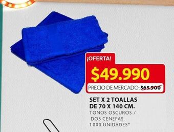 Ara Toallas de 70 x 140 cm oferta